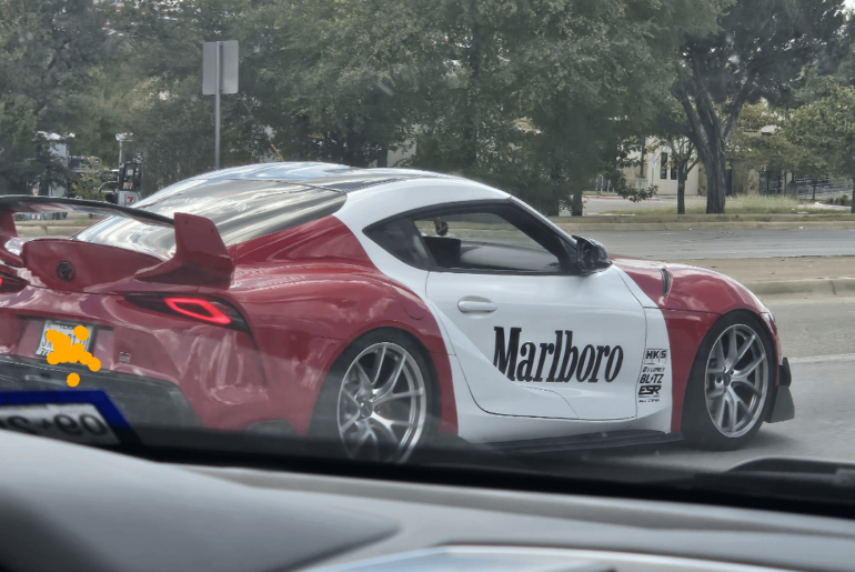 [Toyota Supra] wrapped up in Malboro livery