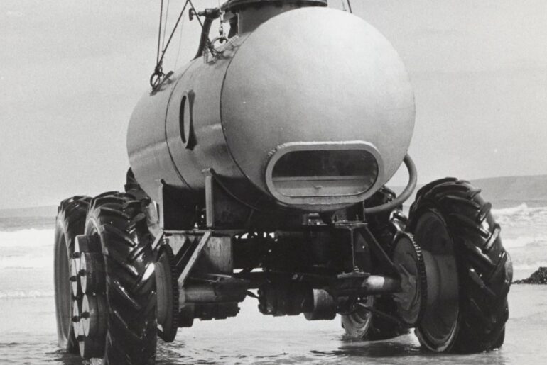 Unidentified wheeled submersible prototype